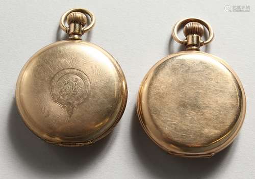 A GENTLEMAN'S ELGIN POCKET WATCH and A WALTHAM POCKET WATCH.