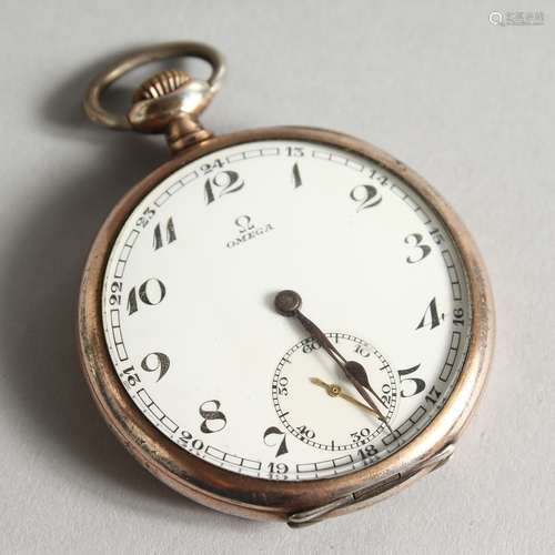 AN OMEGA POCKET WATCH.