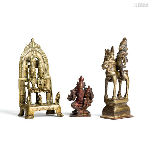 THREE BRONZE IMAGES, INDIA, 18TH / 19TH CENTURY