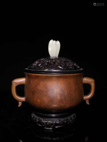 A Chinese Bronze Censer With Mark