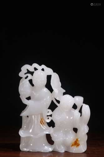 A Chinese Hetian Jade Hand Piece