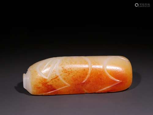 A Chinese Hetian Jade Pig Hand Piece