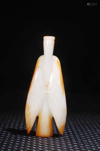 A Chinese Hetian Jade Figure Ornament