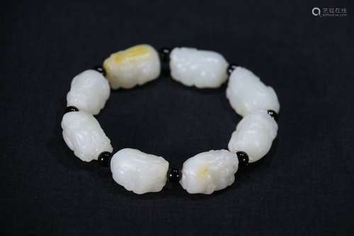 A Chinese Hetian Jade Bracelet