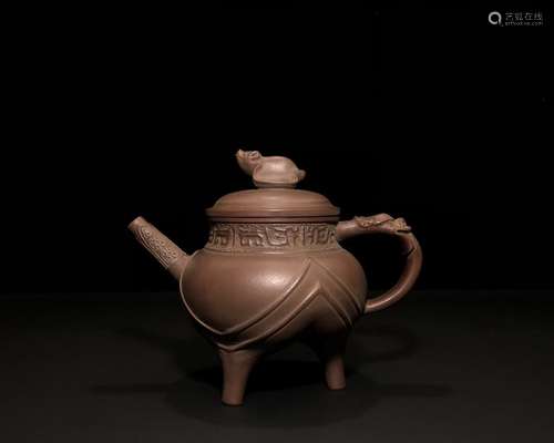 A Chinese Zisha Teapot With Mark