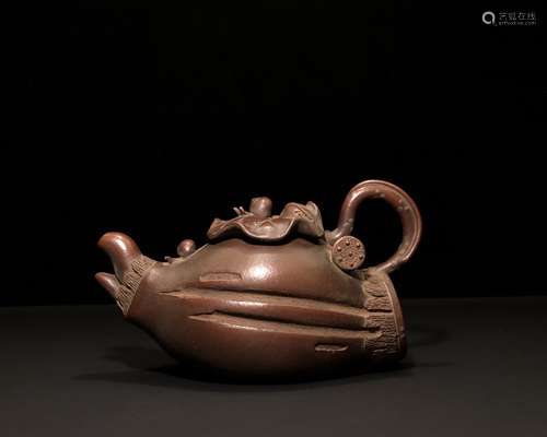 A Chinese Zisha Teapot With Mark