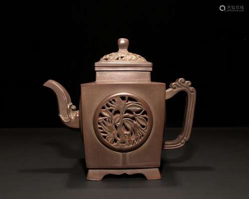 A Chinese Zisha Teapot With Mark