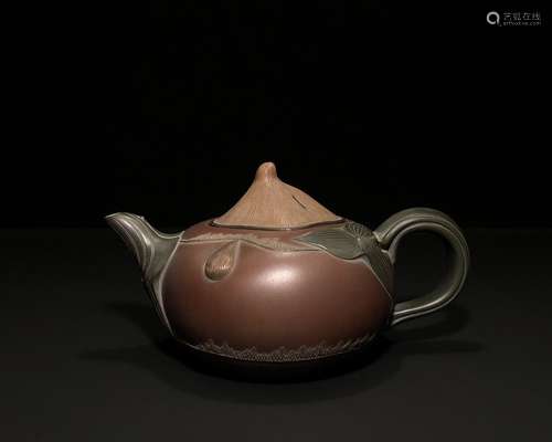 A Chinese Zisha Teapot With Mark