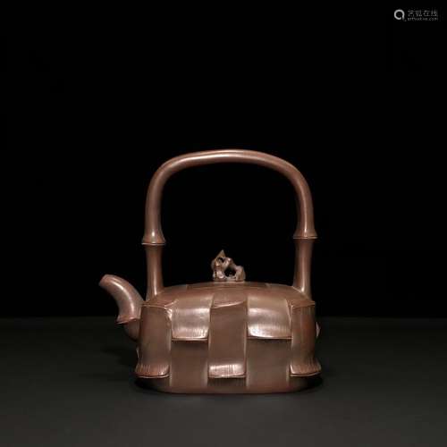 A Chinese Zisha Teapot With Mark