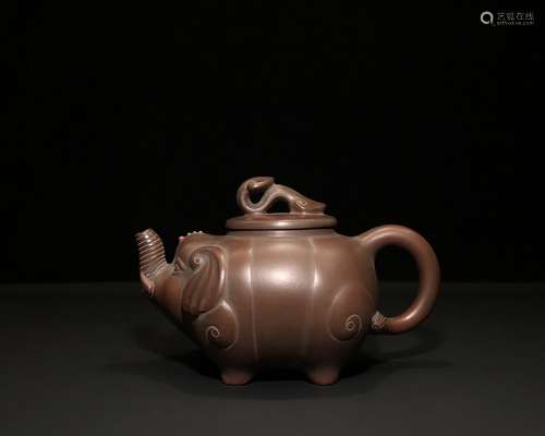 A Chinese Zisha Teapot With Mark