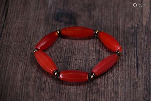 A Tibetan Agate Bracelet