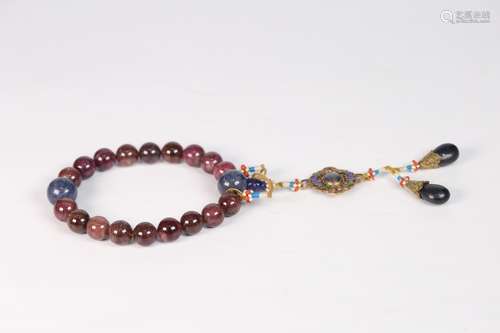 A Chinese Tourmaline Bracelet