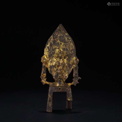 A Chinese Gilt Bronze Buddha Ornament