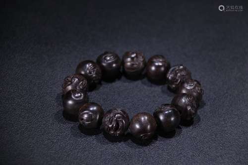 A Chinese Agarwood Bracelet