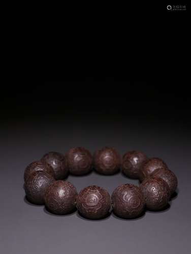 A Chinese Agarwood Bracelet