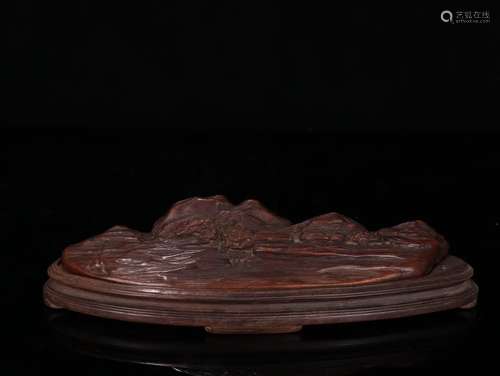 A Chinese Agarwood Mountain Ornament