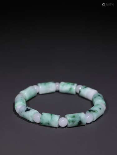 A Chinese Jadeite Bracelet