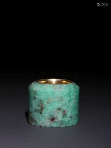 A Chinese Jadeite Thumb Ring