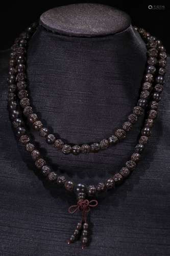 A Chinese Agarwood Rosary