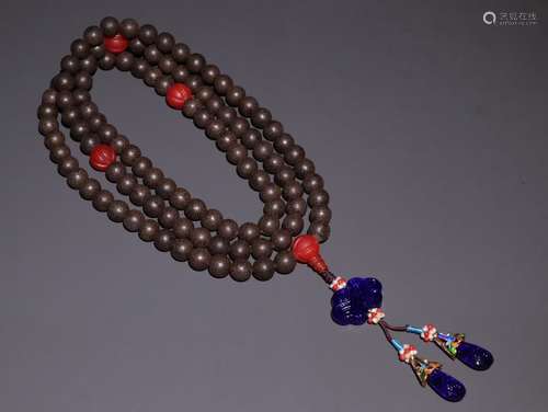 A Chinese Agarwood Rosary