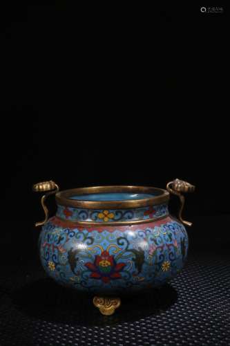 A Chinese Cloisonne Censer