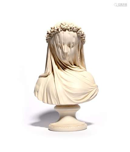 A Copeland Parian figure of The Bride c.1861, modelled by Raphaelle Monti for the Crystal Palace Art