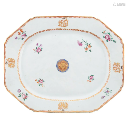 Chinese Export Armorial Platter