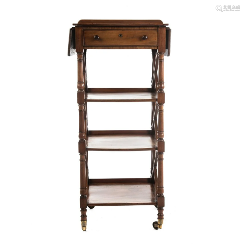 Victorian Mahogany Etagere with Folio Stand