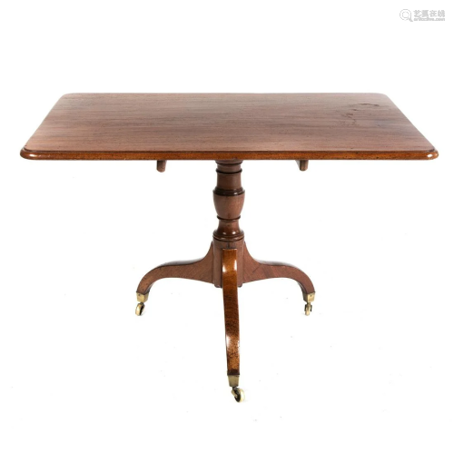 Regency Mahogany Flip Top Tea Table