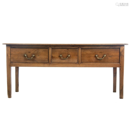 French Chestnut Three Drawer Server