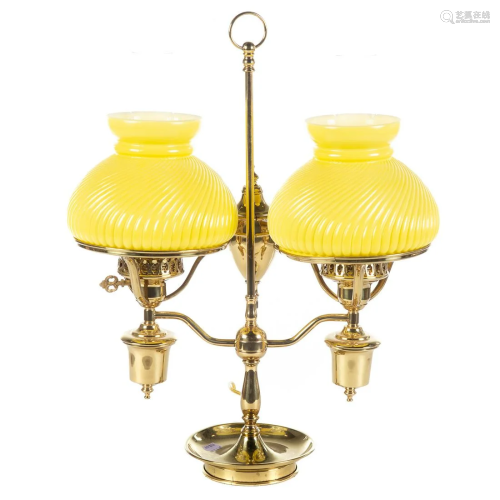 Brass Double Student Lamp