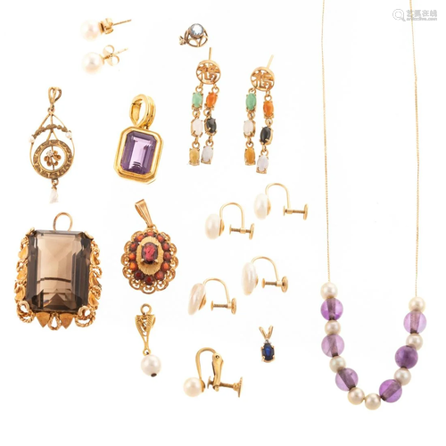 A Collection of Gemstone Jewelry