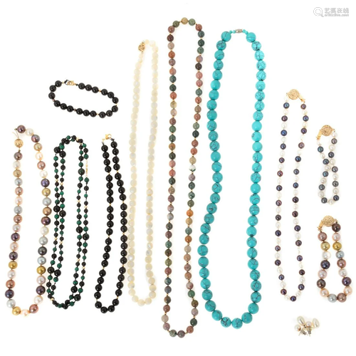 A Large Collection of Pearl Necklaces & Beads