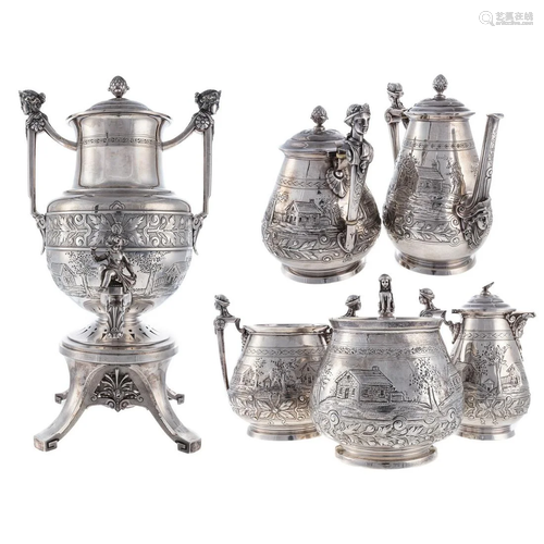 Ball, Black & Co. Sterling Tea & Coffee Service