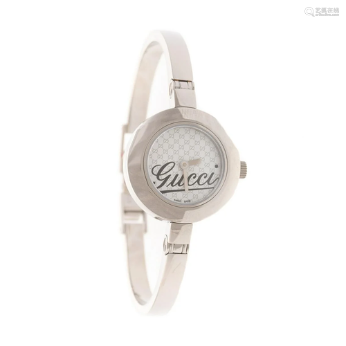 Gucci Lady's Bangle Watch with Box & Papers