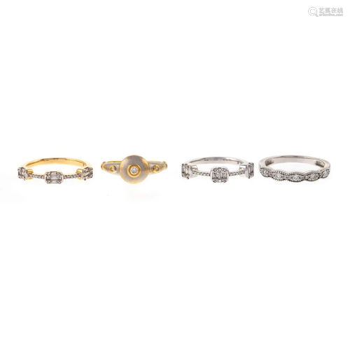 A Collection of Diamond Rings in 18K & 14K