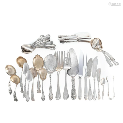 Assorted Sterling Silver Flatware & Serving Pieces