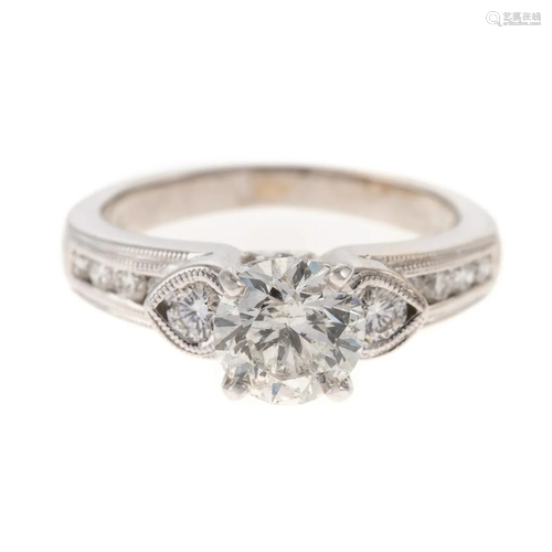 A 1.15 ct Round Brilliant Diamond Ring in 14K