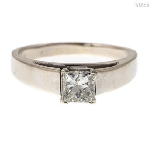 A 0.75 ct Princess Cut Diamond Ring in 14K