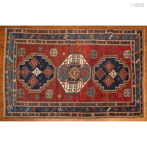 Antique Caucasian Kazak, Caucusus, 4.9 x 7