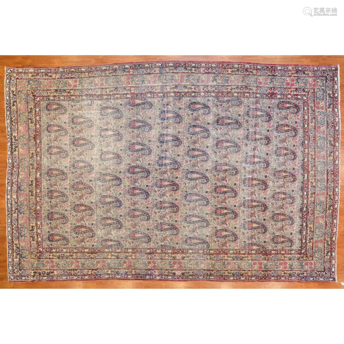 Antique Lavar Kerman Rug, Persia, 8.9 x 13.5