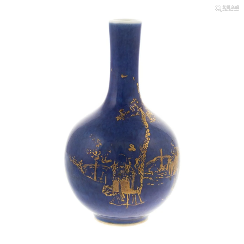 Chinese Export Miniature Bottle Vase