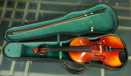 A German made violin labeled William Lewis & Son