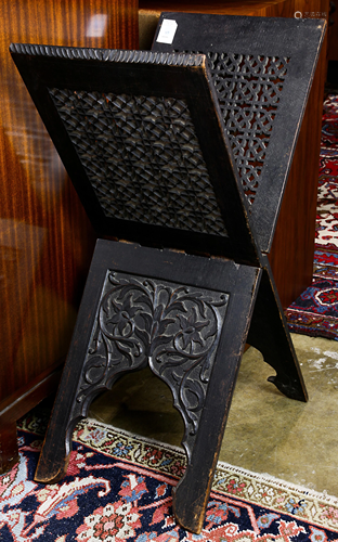 A 19th century Islamic Koran stand stand