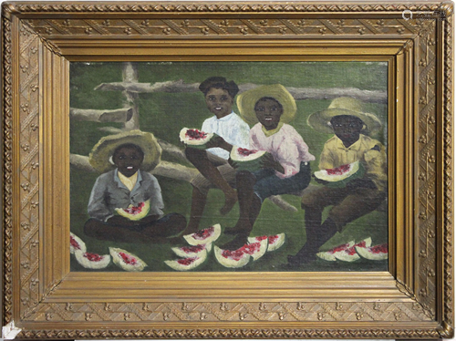 Painting, Black Americana Folk Art