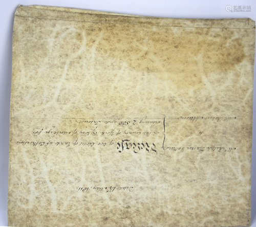 Indenture dated 1811 for land in the county of York