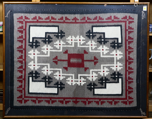 Navajo Two Grey Hills wool rug