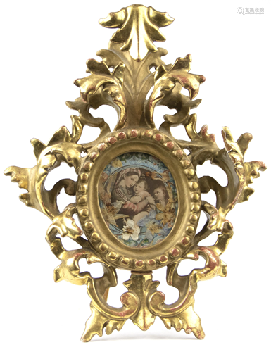 Rococo style giltwood frame