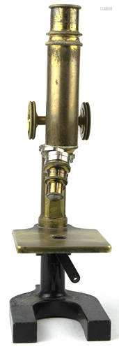 Bausch and Lomb brass microscope