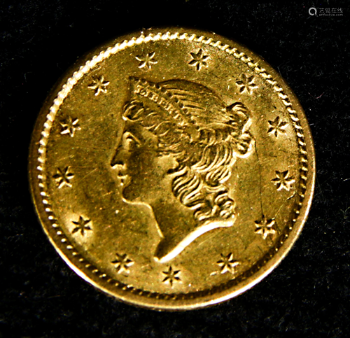 1856 Gold dollar Type I Liberty Head